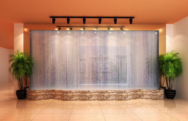 Restaurant-entrance-water-curtain-wall-rendering