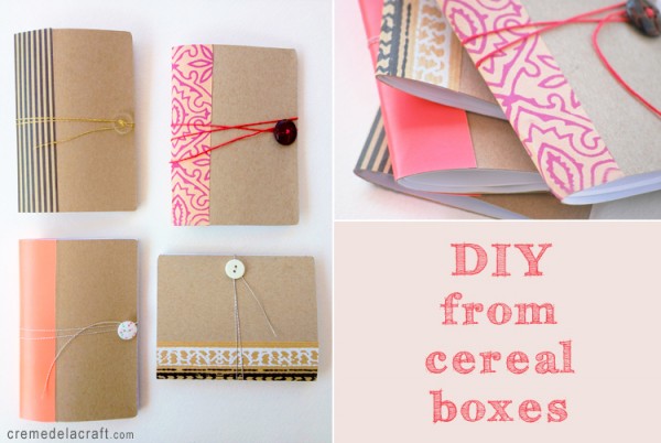 DIY-Craft-Project-Idea-Tutorial-How-To-Make-Mini-Pocket-Notebook-Journal-Cereal-Box-Upcycle