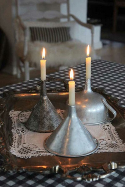 cool-craft-ideas-diy-cardmaking-ideas-old-kitchen-stuff-funnel-as-candle-holders-1