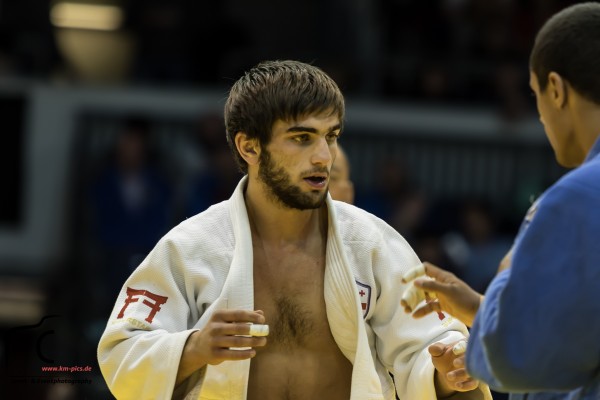 Duesseldorf, Germnay, February 20 - Tornike Tatarashvili (GEO) - Judo Grand Prix Duesselorf 2015