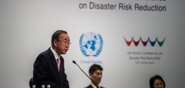 Ban Ki-moon pendant la cérémonie d'ouverture de la conférence - Exhibition Hall